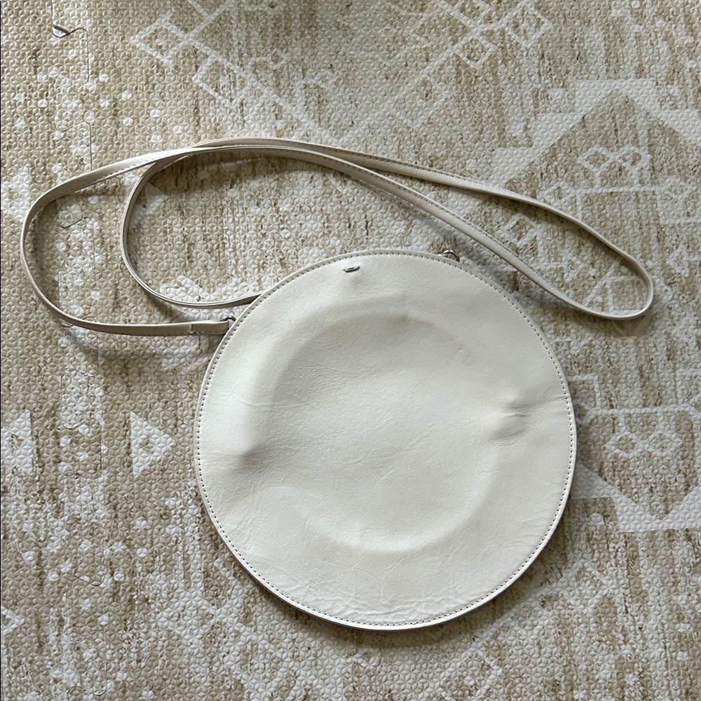 Maison Martin Margiela Cream Circle Crossbody Bag